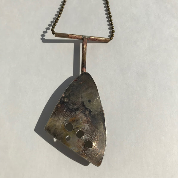 Roxy Lentz pendant of re purposed silver plate